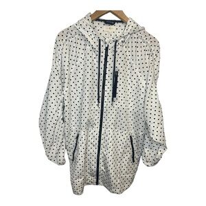 Lou and Grey Black and White Polka Dot Utility Jacket size medium